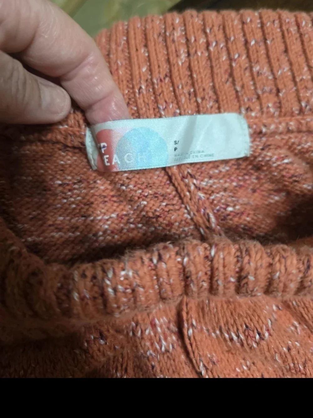 Free People FP Beach High Rise Knit Pants in an orange-rust color S/P